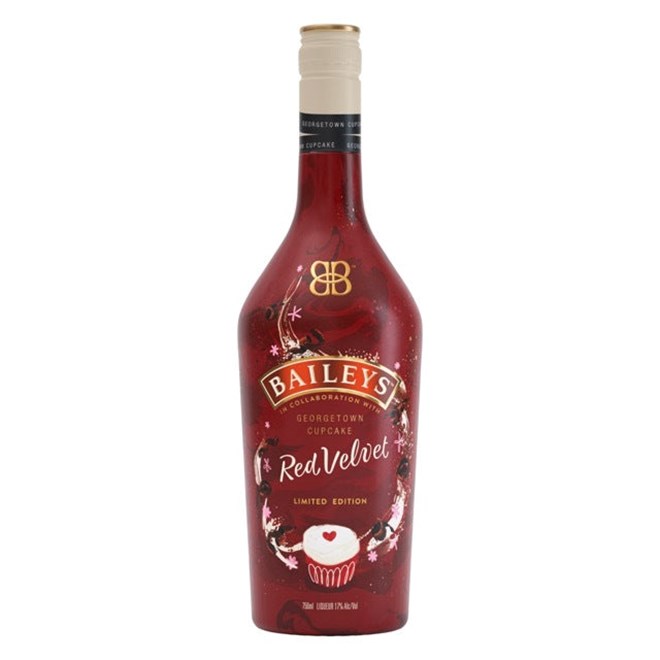 Baileys Red Velvet Irish Cream Liqueur, In Collaboration with Georgetown Cupcake, 750 mL