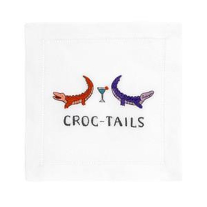 Cocktail Napkins, Croc-Tails