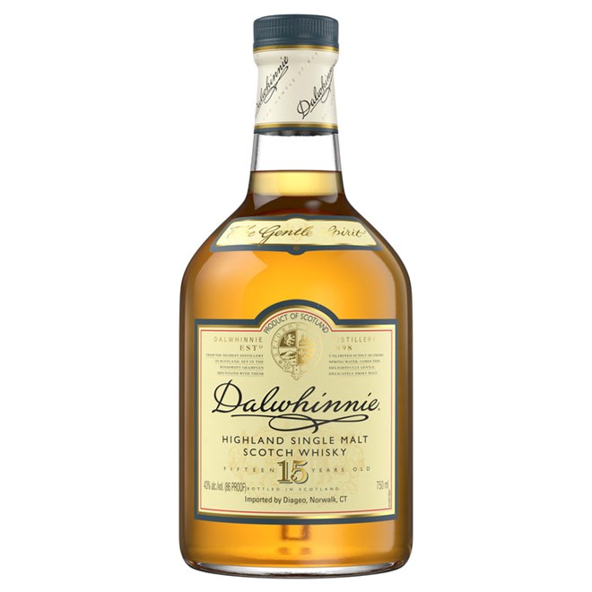 Dalwhinnie 15 Year Old Single Malt Scotch Whisky, 750 mL