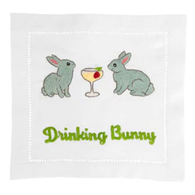 Cocktail Napkins, Drinking Bunny