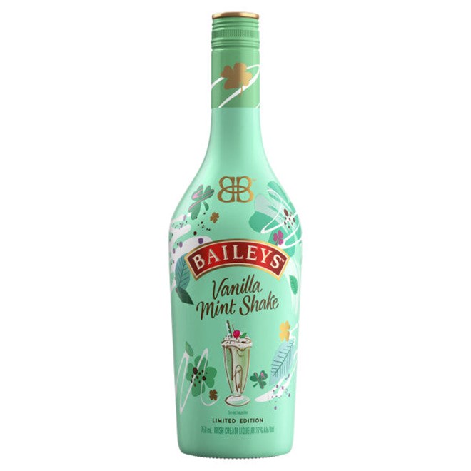 Baileys Vanilla Mint Shake Irish Cream Liqueur, 750 mL