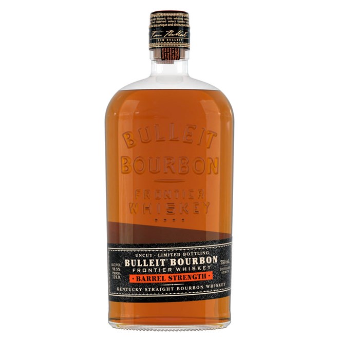 Bulleit Bourbon Barrel Strength Kentucky Straight Bourbon Whiskey, 750 mL