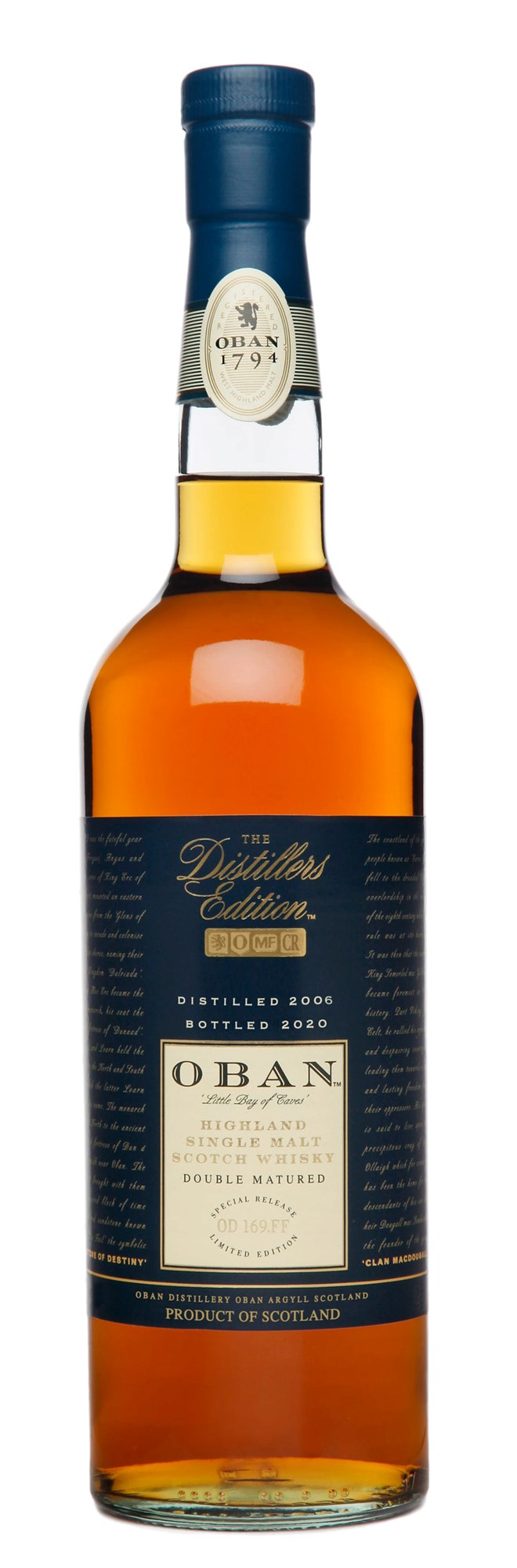 Oban Distillers Edition 2020 Bottling Highland Single Malt Scotch Whisky, 750 mL