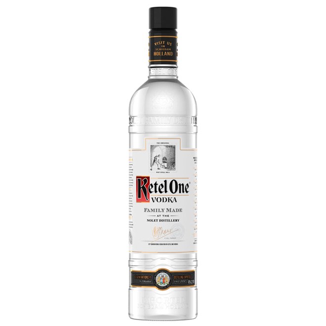  A bottle of Ketel One Vodka